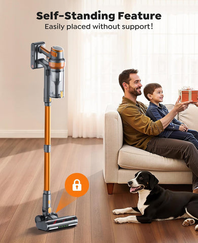 SMOTURE 600W Cordless Vacuum Cleaner, 50KPA Suction, 65Min Runtime, Touch Screen & Wall Mount, Anti-Tangle Design – VAC04 SMOTURE 600W Cordless Vacuum Cleaner, 50KPA Suction, 65Min Runtime, Touch Screen & Wall Mount, Anti-Tangle Design – VAC04