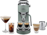 Duo EC890.GR Traditional Barista Pump Coffee Machine – Espresso & Cold Brew Maker with Steam Wand – Green