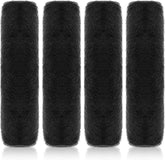 4PCS Soft Faux Fur Car Seat Belt Pads Cover Black