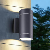Outdoor Wall Light – IP54 Waterproof Up & Down Exterior Wall Sconce, Anthracite Aluminium, GU10 Mains Powered, 1 Pack