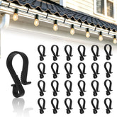 60 Pack Gutter Hooks for Outdoor Lights – S Clips for Hanging Christmas & Fairy Lights on Gutters – Make Festive Lighting Easier to Hang and Easier to Enjoy
