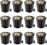 12Pcs Outdoor Ground Lights with Wire Connectors, 1440LM Buried Lights