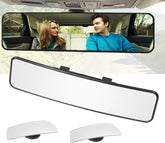 KITBEST Universal Clip-On Panoramic Rear View Mirror – Wide Angle