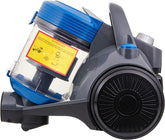 Amazon Basics Compact Bagless Cylinder Vacuum Cleaner 700W – HEPA Filter, Lightweight Design for Hard Floors & Carpets (UK) – Blue