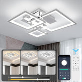 Ceiling light fixture with dimensions and technical specifications on a gray background