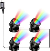 POPOSOAP RGB Underwater Pond Lights 4-in-1 with Timer & Remote – IP68 Waterproof Submersible LED Pond Lights for Gardens, Ponds & Water Features