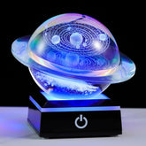 Science Themed LED Night Light Crystal Ball for Kids and Adult