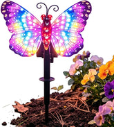 Solar Stake Lights Outdoor Waterproof Butterfly LED Lighting Decor Pathway