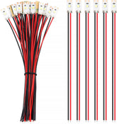 25 PCS 17mm Prewired LED Strip Lights 2835 SMD 12V–18V White Flexible