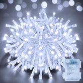 Fairy Lights 10m 100 LED Battery Operated with Timer – Cool White
