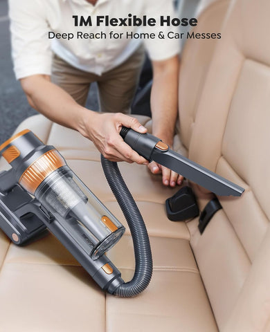 SMOTURE 600W Cordless Vacuum Cleaner, 50KPA Suction, 65Min Runtime, Touch Screen & Wall Mount, Anti-Tangle Design – VAC04 SMOTURE 600W Cordless Vacuum Cleaner, 50KPA Suction, 65Min Runtime, Touch Screen & Wall Mount, Anti-Tangle Design – VAC04