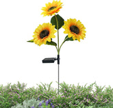Solar Sunflower Lights Waterproof Pathway Lighting