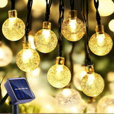 Solar LED String Lights - 150 Crystal Ball Fairy Lights 72ft
