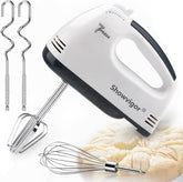 Electric Hand Mixer – 7 Speed + Turbo Boost, 4 Stainless Steel Attachments, Lightweight Egg & Dough Whisk for Baking