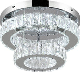 Chandelier with crystal accents on a white background