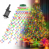 Gcstnn 400 LED Christmas Tree Lights – 2m x 16 Hanging Strings, Multicolour Mains Powered Fairy Lights with 8 Modes, Timer & Memory – Give Your Christmas Tree Its Own Little Winter Wonderland