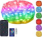 Electight 5m RGB Smart Fairy String Lights – 50 LED Bluetooth App & Remote Control Waterproof Colour Changing Lights for Christmas, Weddings, Bedrooms & Gardens