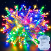 10m Multicoloured 100 LED Battery Operated Fairy Lights – Waterproof