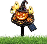 Teksome Halloween Solar Lights Outdoor Pumpkin Ghost Pathway Stake Lights