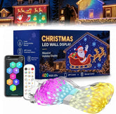 3M × 3M Christmas LED Net Lights – 400 RGB Outdoor Mesh Lights with 6 Modes, Timer & Remote Control - Turn Your House Into a Festive Light Show