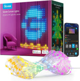Govee Smart LED Curtain Lights 1.5x2m, 520 RGBIC – Waterproof App-Controlled Decorative Lights for Bedrooms, Parties & Outdoor Spaces - Turn Blank Walls Into Your Own Little Light Show