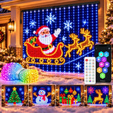 Smart LED Curtain Lights – App-Controlled Pixel RGB Window & Wall Lights for Christmas, Bedrooms, Parties & Weddings - Turn Any Space Into Your Own Little Light Show