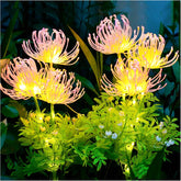 Solar Garden Lights Outdoor, LED Glowing Flower & Stem (4 Pack)