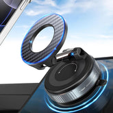 PlusAcc Vacuum Magnetic Car Phone Holder – 360° Rotatable Strong Suction Mount