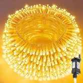 Grestar 30M 300 LED Fairy Lights Plug In – Warm White Christmas String Lights with 8 Lighting Modes, IP44 Waterproof Indoor Outdoor Decorative Lights for Garden, Bedroom, Wedding & Party