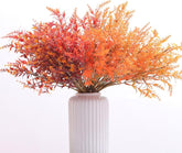 12 Bundles Artificial Fall Flowers No Fade Faux Autumn Plants,Fake Indoor Outdoor Greenery for Thanksgiving Christmas Wedding Party Home Garden Décor (Autumn)