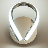 Halo Modern LED Wall Light with Toggle Switch Chrome