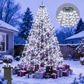 480 LED Detachable Christmas String Lights – Cold White, 3m × 16 Lines