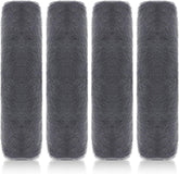 4PCS Grey Faux Fur Car Seat Belt Pads Cover – Soft Shoulder Strap Protectors for Kids and Adults, Universal Fit Comfort Set