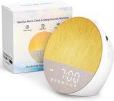 Famgoods Sunrise Alarm Clock Wake-Up Light – Bluetooth 5.3, Dual Alarms, 18 Lighting Modes & Natural Sounds – Make Waking Up Feel Less Like a Chore