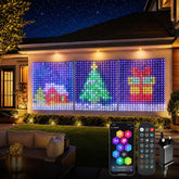 2m x 2m Smart Curtain Fairy Lights 400 RGB LEDs with App & Remote – IP65 Waterproof Indoor & Outdoor String Lights for Bedrooms, Christmas, Weddings & Parties - Turn Any Wall Into a Glow-Up