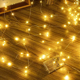 Ollny 5m 50 LED Battery Fairy Lights Warm White Copper Wire – IP44 Waterproof Indoor & Outdoor String Lights for Christmas, Weddings, Bedrooms, Gardens & Parties