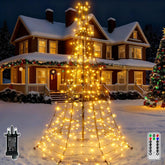 202 LED Outdoor Christmas Tree Lights – Warm White, 1.8m