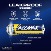 AA Batteries 100 Pack – Ultra Long-Lasting 1.5V Alkaline, Leakproof, 10-Year Shelf Life