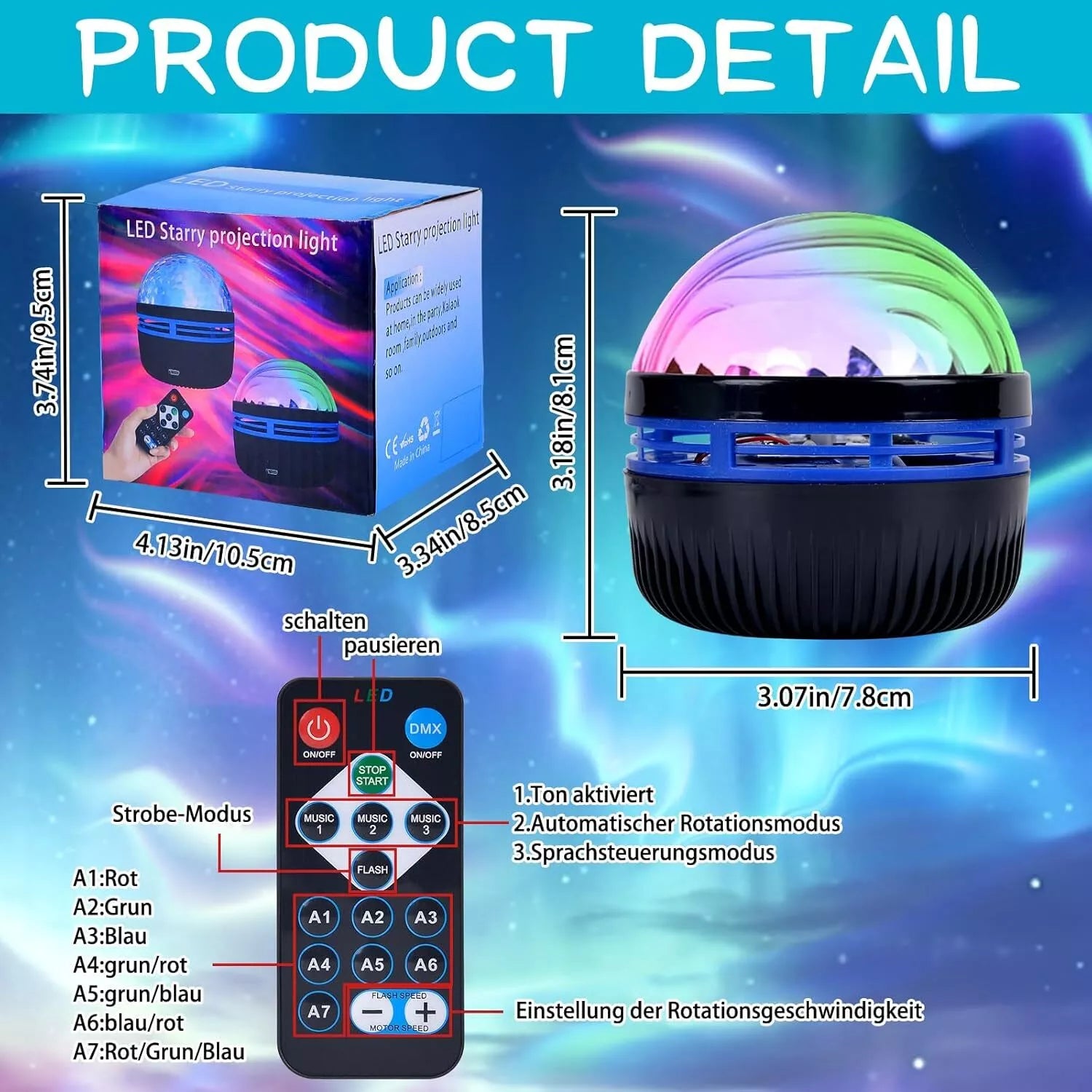 Adjustable LED Galaxy Projector Light In UK - Shop Now!