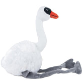 Plush Squeaky Swan Dog Toy with Long Legs
