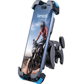 Motorcycle Phone Holder with Quick Release Clamp 13 12 11 Pro Max Mini, Xs, 4.7-6.8” - Blue