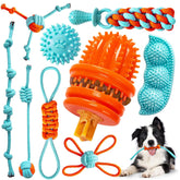9 Pcs Interactive Puppy Toys for Teething and Tug of War