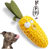 Dog Corn Chew Toy with Built-In Squeaker