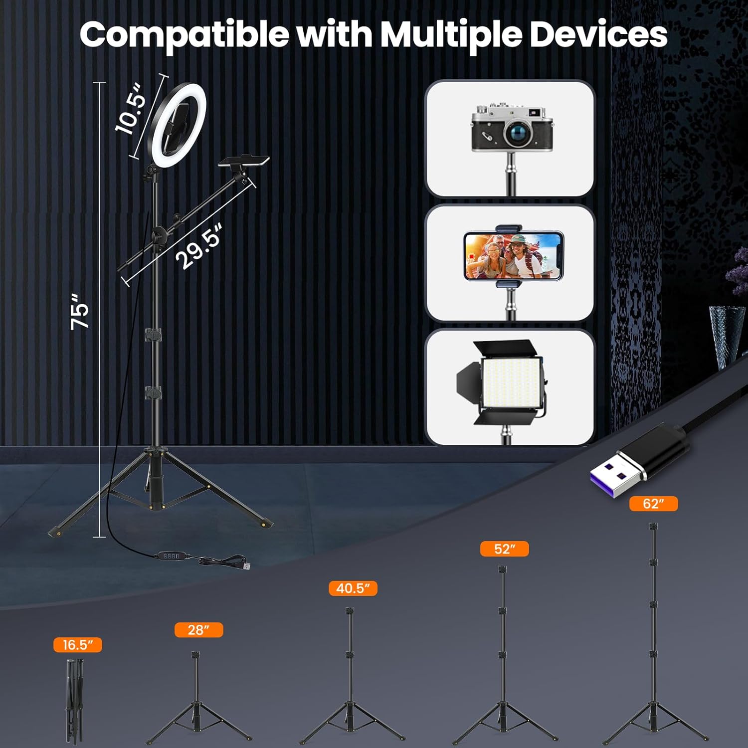 Buy 10.5Inch Ring Light with Tripod Stand in UK - Shop Now