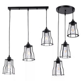 3-way vintage industrial pendant light for dining area