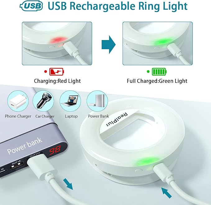 Buy 40 LEDs Selfie Ring Light for Phone In UK - Shop Now