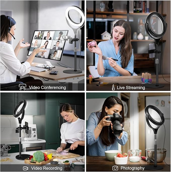 Buy 7 Inch Desk Ring Light with Stand in UK - Shop Now