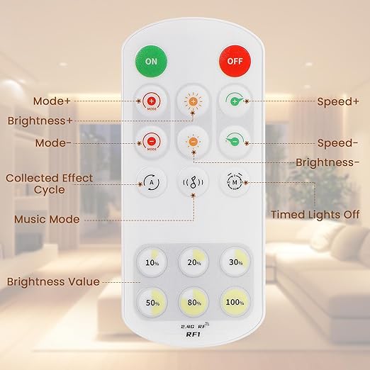 RGB LED strip in warm white mode