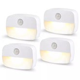 Stick-on PIR motion sensor wall light for hallway