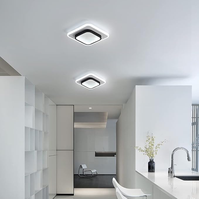Minimalist LED flush mount light in modern UK interior
 Minimalist LED flush mount light in modern UK interior